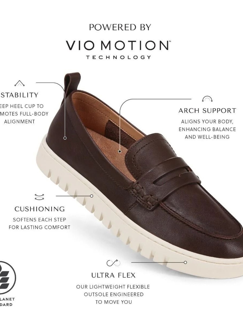 Vionic Uptown Loafer in Tan with White Sole - Picture 7 of 15